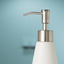 Load image into Gallery viewer, Sealskin Soap Dispenser with &#39;Savon de Provence&#39; Design - White
