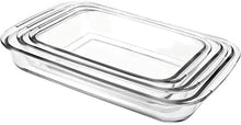 Load image into Gallery viewer, Ibili Kristall Set of 3 Glass Oven Baking Dishes
