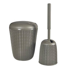 Load image into Gallery viewer, Curver Knit Waste Bins, Off White or Brown
