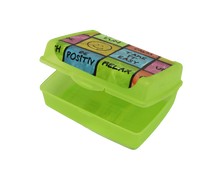 Load image into Gallery viewer, Keeeper Deco Smiley Face Click-it Food Container (Midi) - Lime Green
