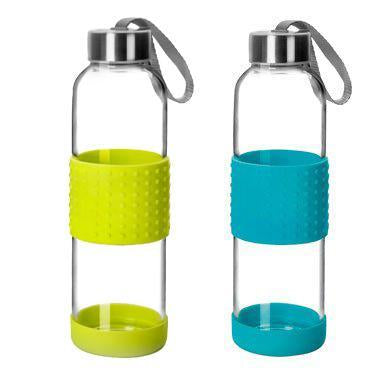Ibili Glass Bottle with Non-slip Bands, 500ml