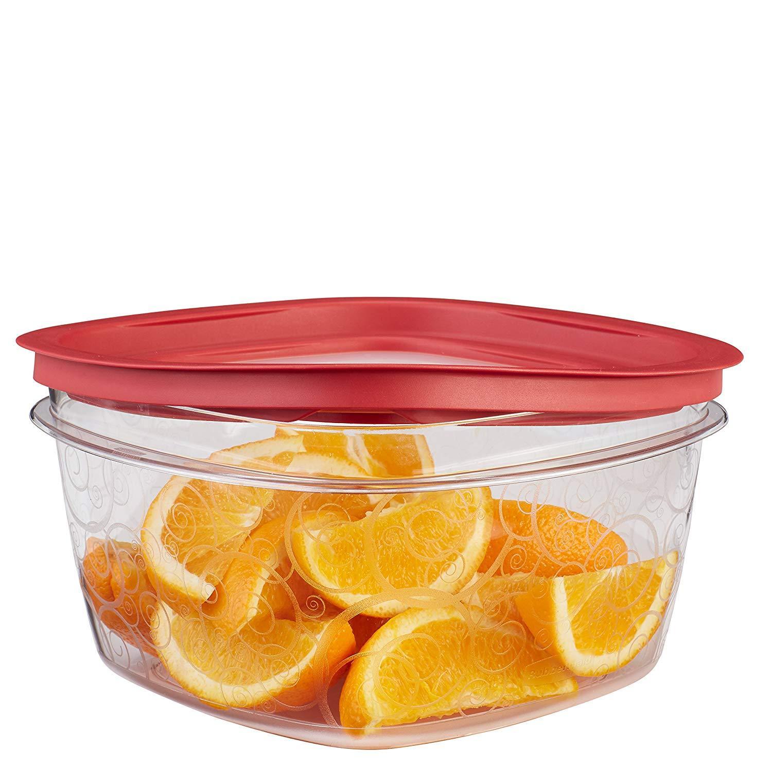 Rubbermaid Premier Easy Find Lids Food Storage Containers -14 Cups, Re   KATEI