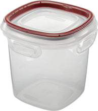 Load image into Gallery viewer, Rubbermaid Lock-Its Plastic Food Canister with Easy Find Lids - 3.7 Cups (0.875 liters)
