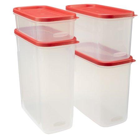 Rubbermaid Set of 4 Modular Dry Food Containers