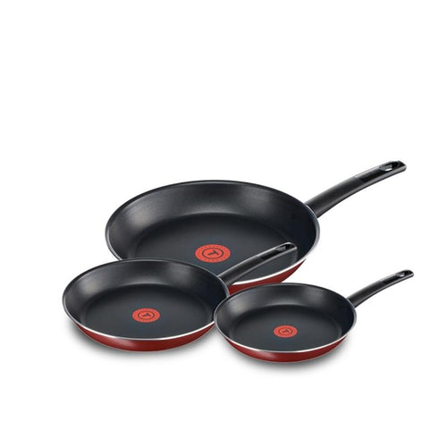 Tefal Simplicity Frying Pans, Set of 3 Pans: 20cm, 24cm & 28cm