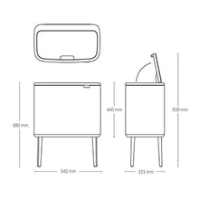 Load image into Gallery viewer, Brabantia Bo Touch Bin, 36 Liters - Platinum or White
