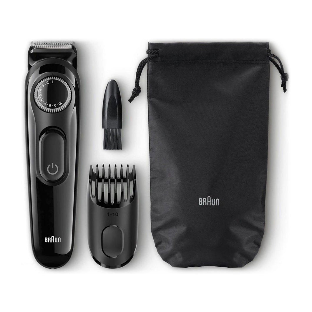 Braun Beard 3-in1 Trimmer & 5 Comb Attachments for Men