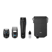 Load image into Gallery viewer, Braun Beard Trimmer with 2 Comb Attachments + Soft Bag
