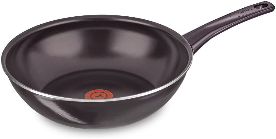 Tefal Dark Ruby Wok Pan, 28cm