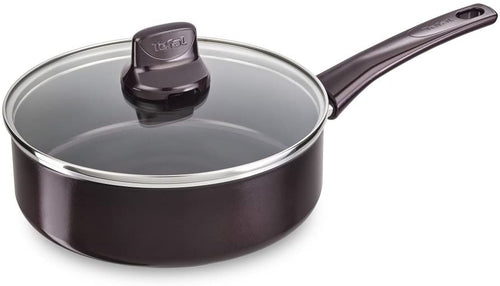 Tefal Dark Ruby Sautepan, 24cm with Lid