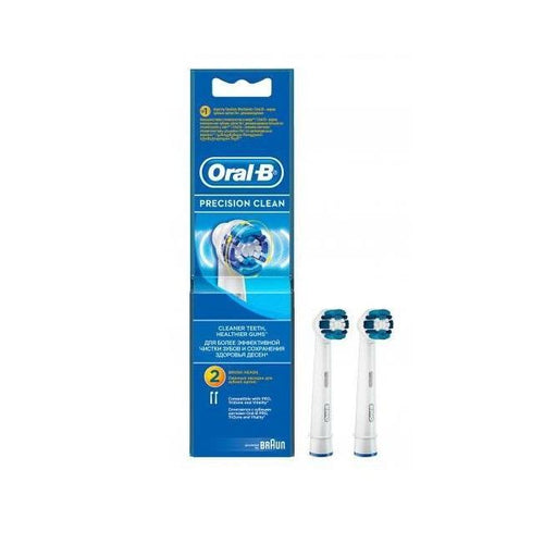 Braun Oral-B Precision Clean Toothbrush Replacement Heads, Pack of 2