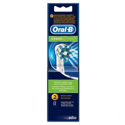 Braun Oral-B CrossAction Toothbrush Replacement Brush Heads, Pack of 1