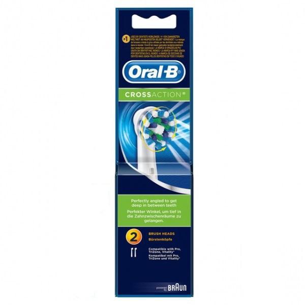 Braun Oral-B CrossAction Toothbrush Replacement Brush Heads, Pack of 1