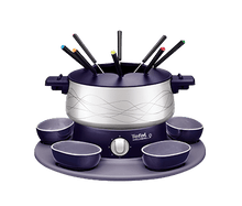 Load image into Gallery viewer, Tefal Fondue Ceramic with 5 French Plates &amp; 8 Forks - 800W
