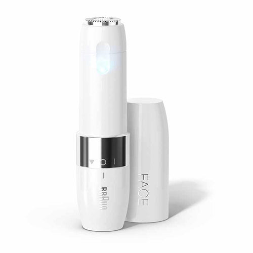 Braun Face Mini Facial Hair Remover, White