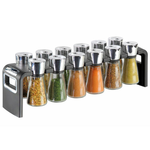 Cole & Mason Shaw Filled Herb & Spice Rack - 12 Jars