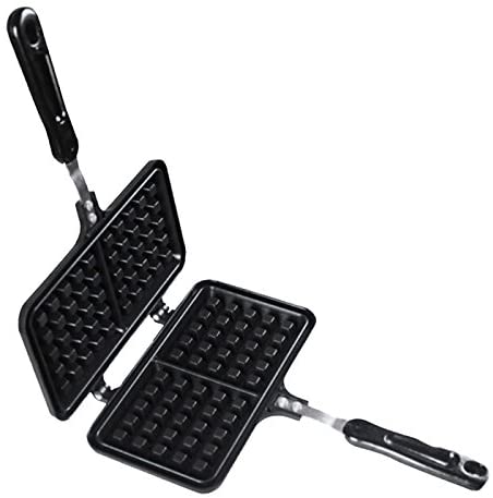 Ibili Stovetop Waffle Maker with Handle, 22 x 13cm - Black