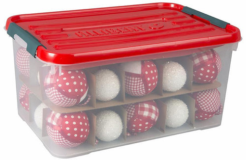 Allibert Christmas Box - 25L (No Locks)  with Cardboard Divider, 40 x 25 x 29cm