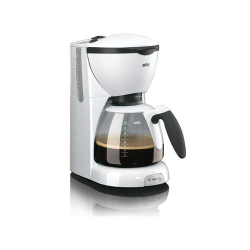 Braun Cafe House Pure Aroma 10-Cup Drip Coffee Maker - 1000W, White