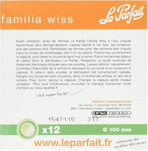Load image into Gallery viewer, Le Parfait Pack of 12 Familia Wiss Jar Capsules - 100mm
