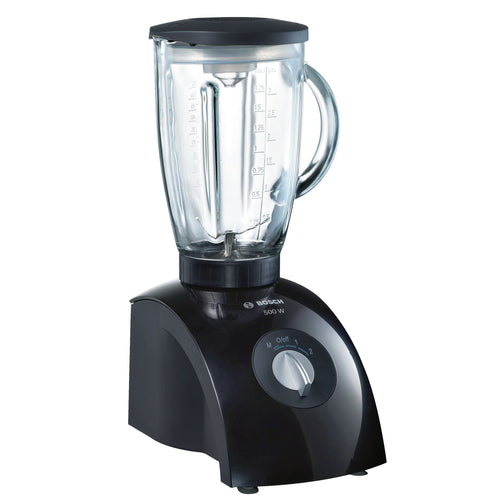 Bosch 2-Speed Blender with 1.75L Plastic Jar - 500W, Black & Grey