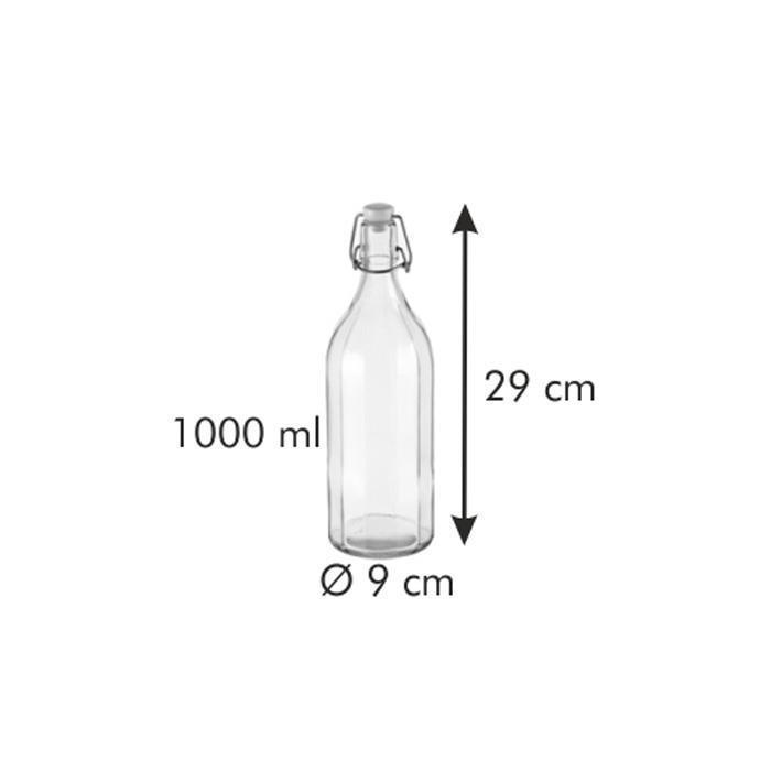 Tescoma Della Casa Glass Flip-Top Bottle - 1000ml or 500ml