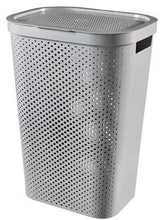 Load image into Gallery viewer, Curver Infinity Laundry Hamper with Dots - 60 Liters, Grey or White
