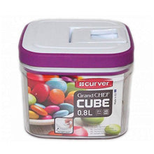 Load image into Gallery viewer, Curver Dry Cube Food Canisters - 0.8L or 1.3L - Purple
