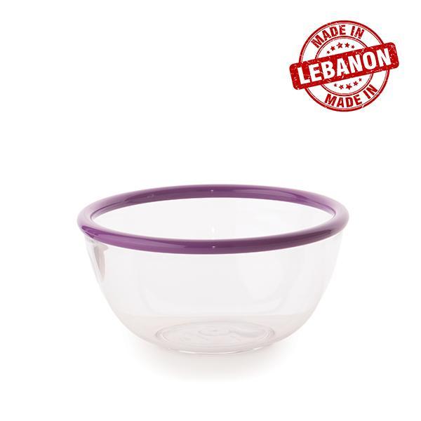 Gab Plastic Serving Bowl with Rim - 24cm
