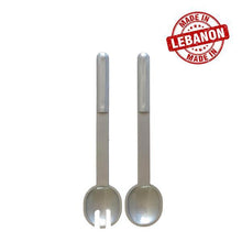 Load image into Gallery viewer, Gab Plastic Set of Salad Spoon and Fork

