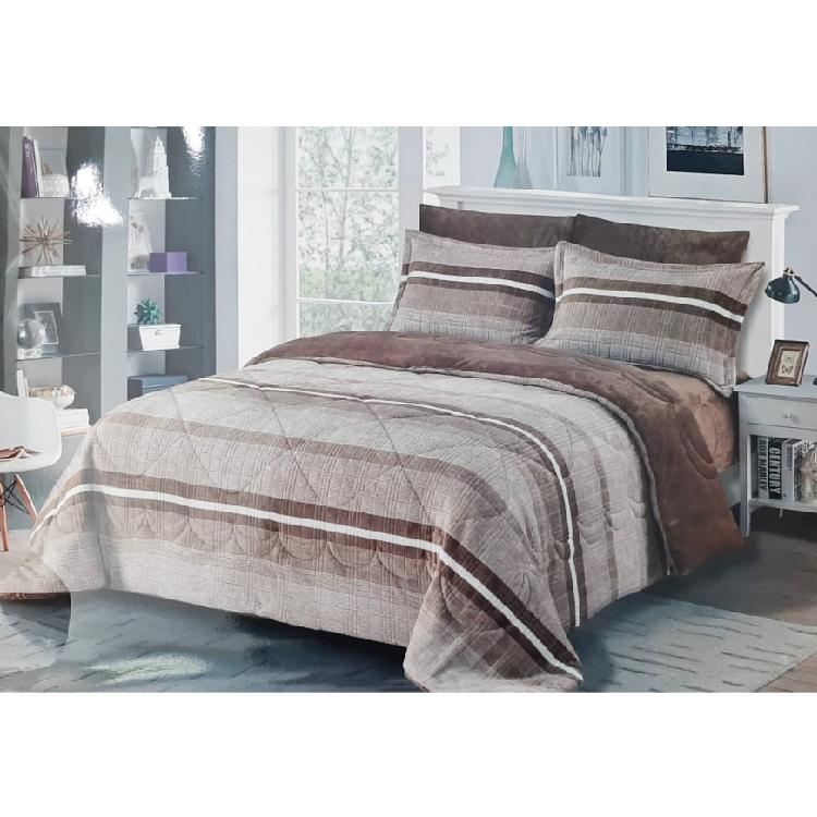 Cannon Flannel King Size Bedspread Set - 6-Piece Set, Available in Different Colors