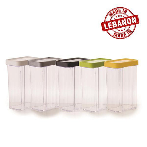 Gab Plastic Rectangular Canister -1.25L