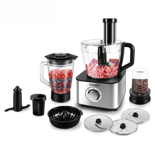 Sonifer 3-in-1 Multi-Function Food Processor with 2.4L Bowl 800W
