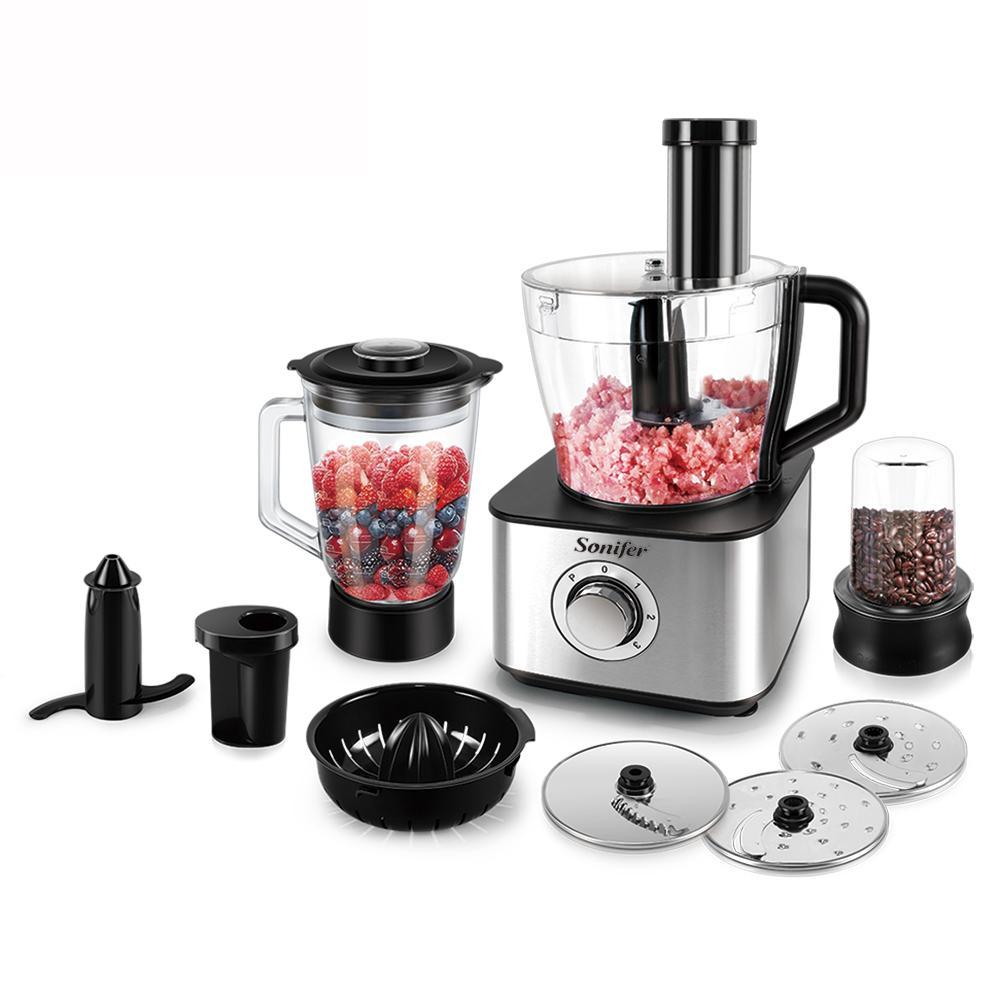 Sonifer 3-in-1 Multi-Function Food Processor with 2.4L Bowl 800W