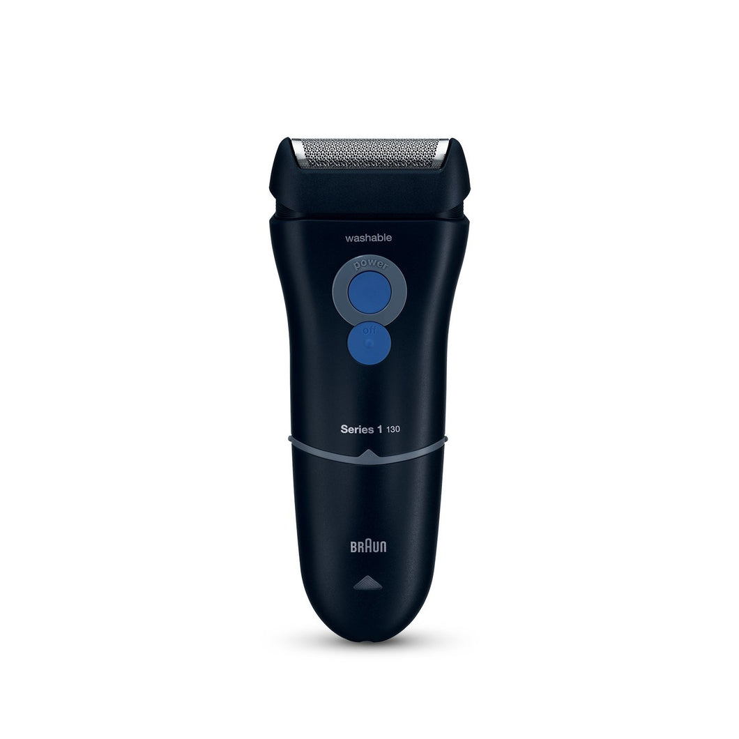Braun Series 1 Shaver 130 S with Protection Cap, Dark Blue