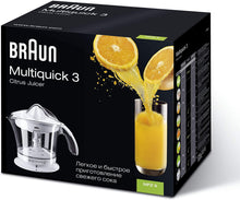 Load image into Gallery viewer, Braun Multiquick 3 Citrus Juicer 1L - 20W, White

