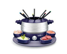 Load image into Gallery viewer, Tefal Fondue Ceramic with 5 French Plates &amp; 8 Forks - 800W
