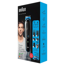 Load image into Gallery viewer, Braun All-in-One Trimmer, 7-in-1 Trimmer, 5 Attachments and Gillette Fusion5 ProGlide Razor
