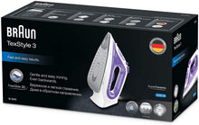 Load image into Gallery viewer, Braun TexStyle 3 Steam Iron - 2350W, Violet
