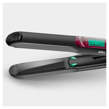 Load image into Gallery viewer, Braun Satin 7 Colored Hair Straightener with Ceramic Nanoglide Plates, 200ºC Temperature - 170W, Red
