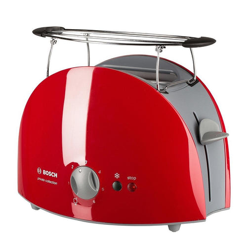 Bosch Electric Bread Toaster with Removable Pastry Stand - 900W, Red