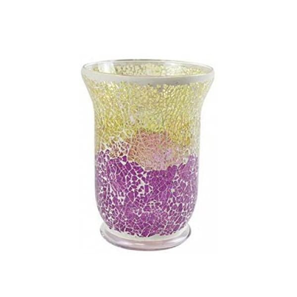Yankee Candle Smashed Mosaic Candle Jar Holder - Purple & Gold