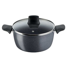 Load image into Gallery viewer, Tefal G6 Hard Stone - Set of 4 Pots with Lids: 20cm, 22cm &amp; 28cm + Shallow Pot: 26cm
