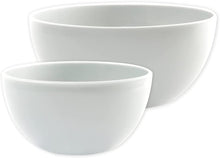 Load image into Gallery viewer, Gab Plastic Set of 2 Bowls, 19cm &amp; 26cm - White
